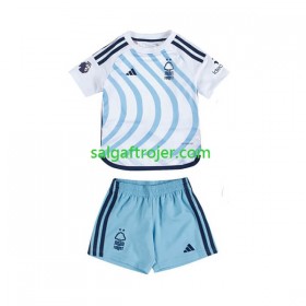 Nottingham Forest Fodboldtrøjer Børn Udebanesæt 2023/24 Kort ærmer